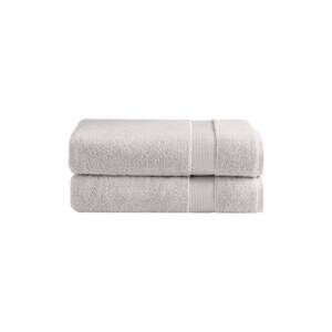 NEW UNDER THE CANOPY classic organic 2-piece bath towel set in silver
